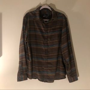 Marmot -Men’s Lightweight Flannel - Size Medium - Brown Blue Plaid